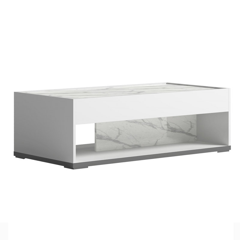 Table basse avec rangement au sol