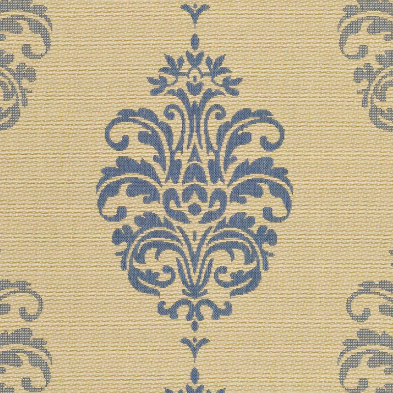 Courtyard Performance Floral Indoor/Outdoor Area Rug, Square 6'7"