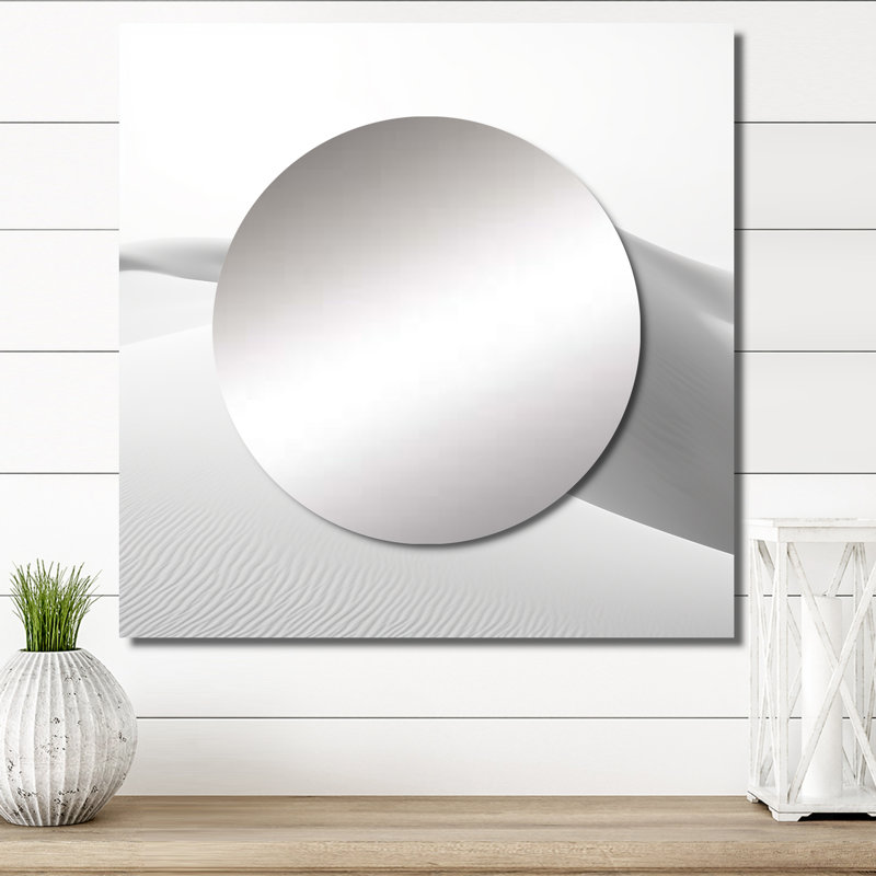 Flaminio - Grand miroir carré minimaliste pour décoration murale, 29 po x 29 po