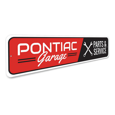 Pontiac Garage Aluminum Sign