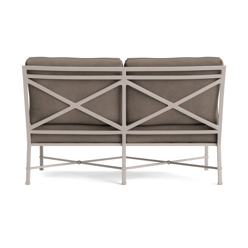 Venetian Outdoor 2 - Seat Loveseat, Dove, Fusion Neptune