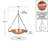 14-in Solid Copper Hanging Birdbath
