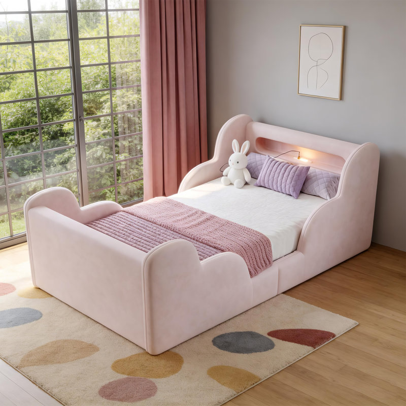 Single (3') Standard Bed Frame, Pink