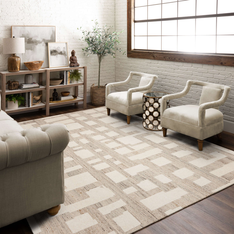 Tapis d'intérieur moderne touffeté à la machine Ardsley Place, 9 pi x 12 pi