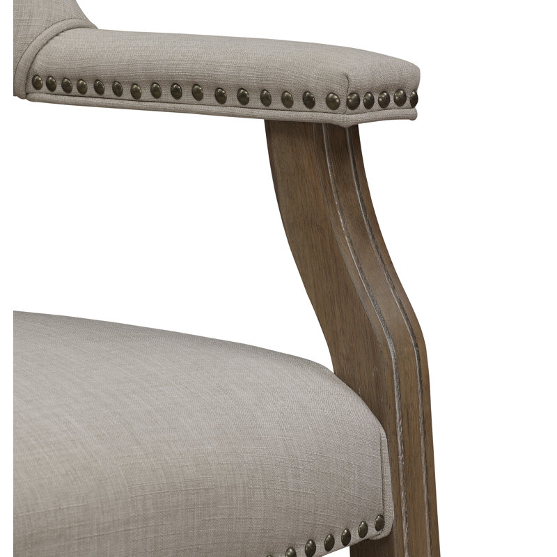 Chaise avec accoudoirs sur roulettes, Sable
