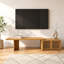 Meuble télé extensible avec rangement pour téléviseur de 80 po ou moins, noyer / 60,6 po à 84,3 po-1609341535-1609341534
