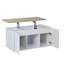 White Lift-Top Coffee Table with Storage