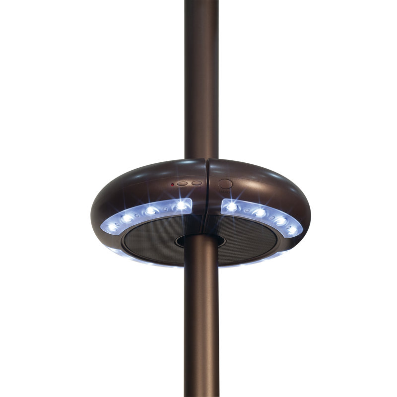 Lumière de parasol Luna avec haut-parleur Bluetooth, Bronze