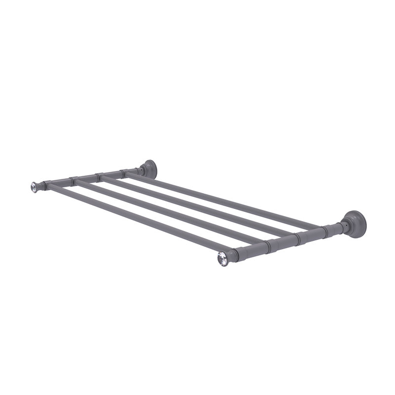 Porte-serviettes mural Freyja, Gris mat, H 2 po x l 26 po x P 12,7 po