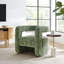 Jaylin Upholstered Chenille Accent Chair In Basil-104318117