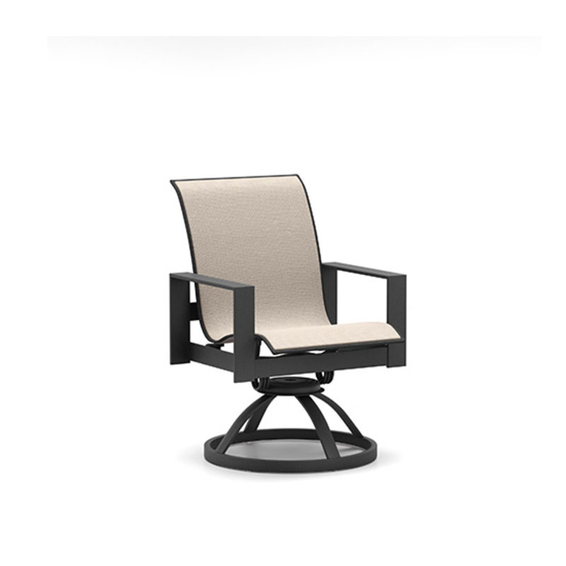 Grace Low Back Swivel Rocker, Niko, Indigo