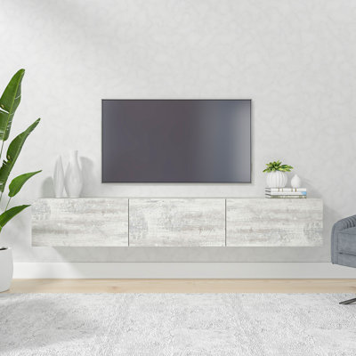 Hamman Modern 71" Floating TV Stand with Storage Wall-Mounted Media Console for TVs up to 80"