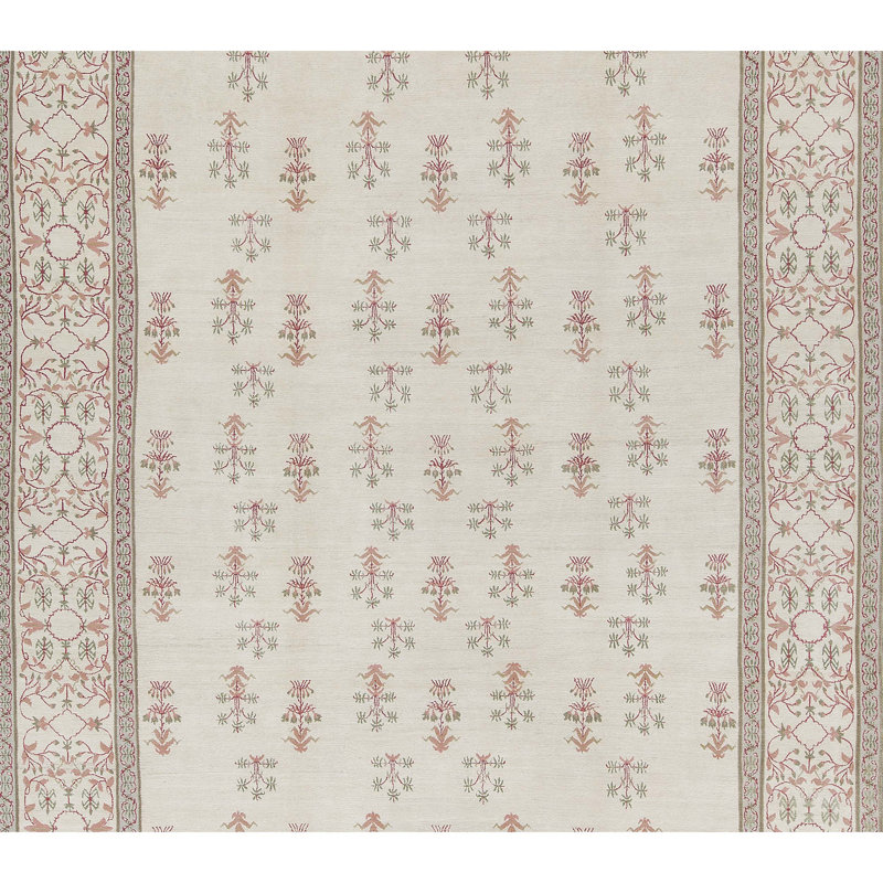 Striped Area Rug in Beige