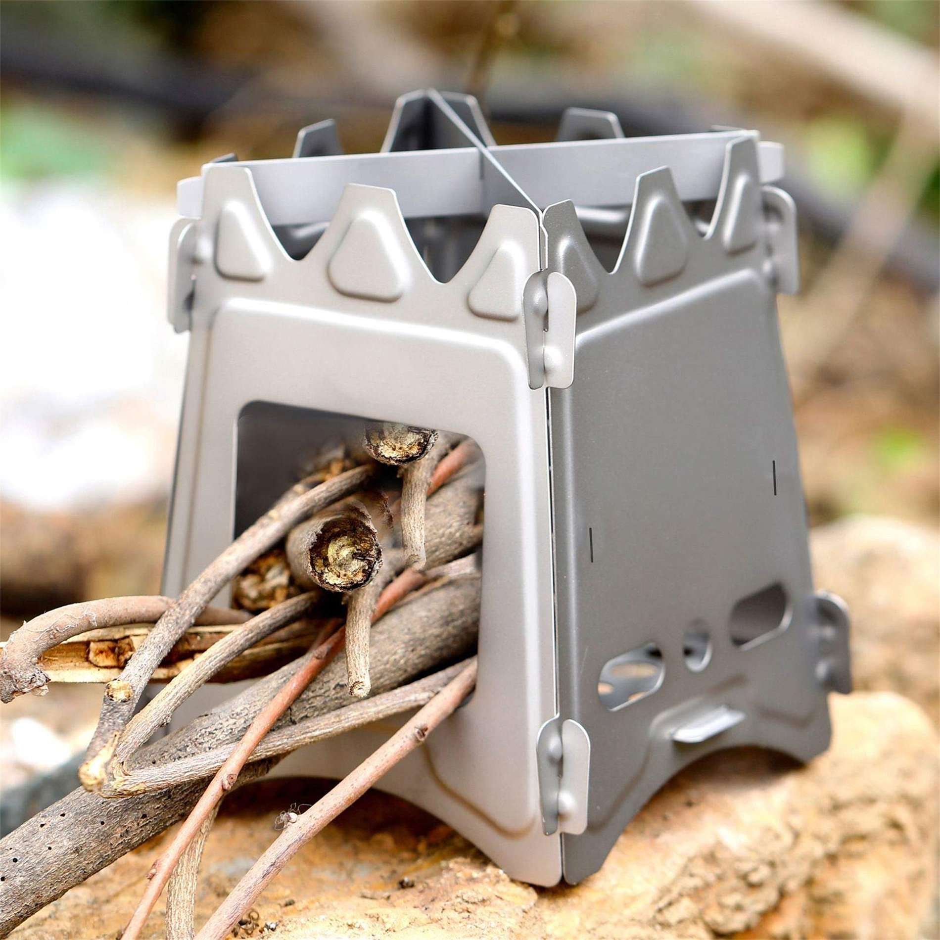 Songmics Super Light Titanium Wood Burning Stove, Outdoor Camping  Multi-Fuel Alcohol Stove, Barbecue Grill (Multi-Functional Wood Burning  Stove) | Wayfair