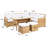 Barela Wicker 8 - Person Patio Conversation Set with Cushions-1332200110