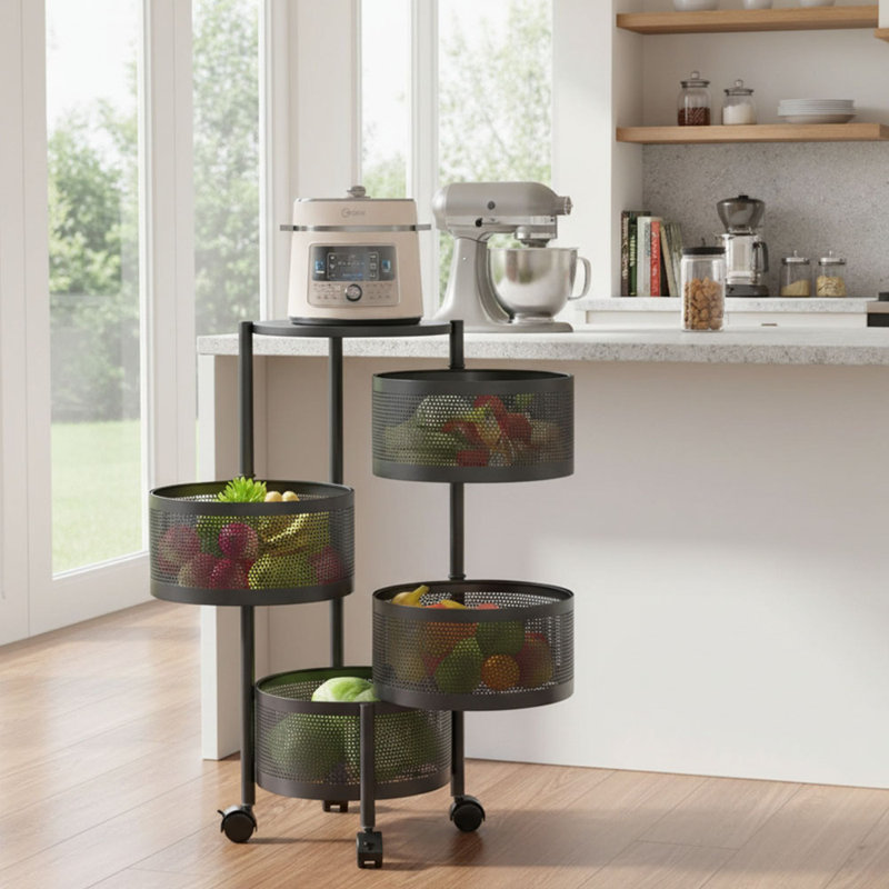 75cm H x 34cm W Utility Cart with Wheels