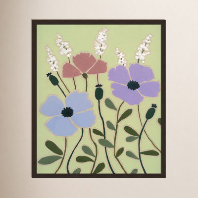 Maura "Woodblock Floral III" Print