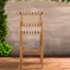 Tabourets de bar confortables, corde beige en bois d'acacia, extérieur moderne