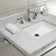Edwardian Ceramic Rectangular Console Bathroom Sink with Overflow