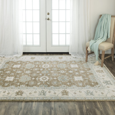 100% New Zealand Wool Hand Knotted Area Rug