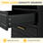 LED Nightstand with Drawers, Wireless Charging, & USB & Type-C Charging Ports-765872792
