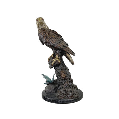 Bronze Large Eagle Table Top Sculpture