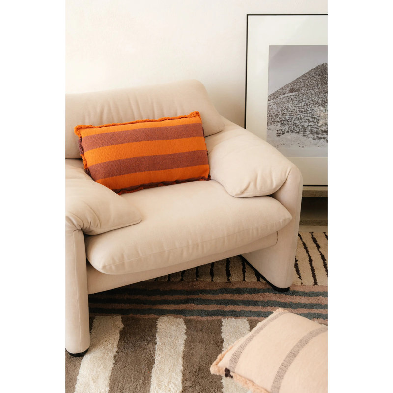 Color ON Lumbar Pillow Cover & Insert, Terracota