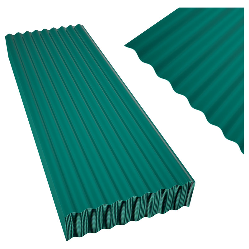 Ensemble de 25 panneaux de toit de texture verte pour remise, garage et patio, Green