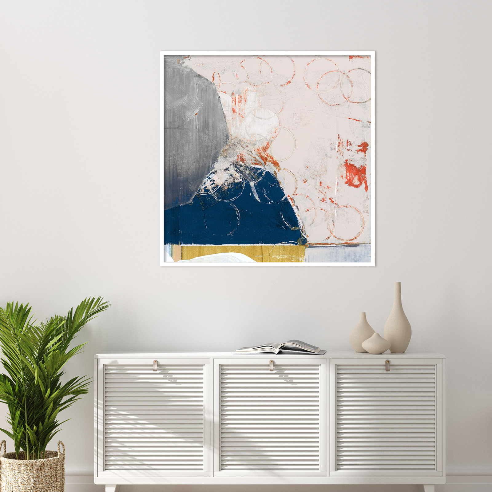 Gilpin "Beautiful Mess No. 2" Print, 41" H x 41" W, White