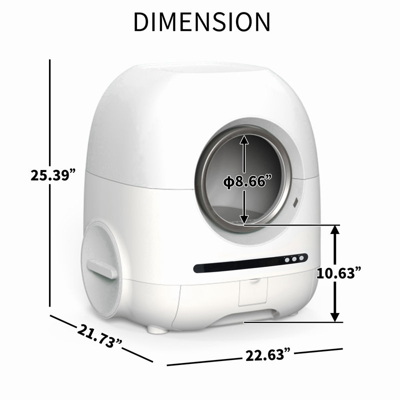Polyethylene Plastic Self-Cleaning Litter Box