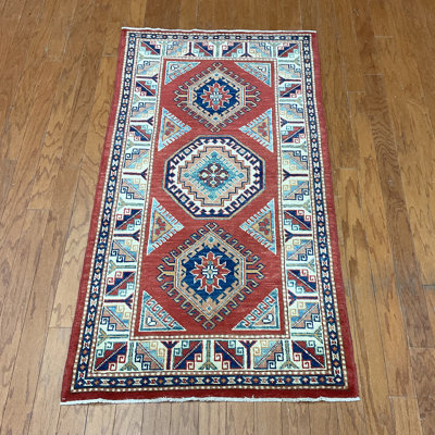  Tapis en laine fait à la main Kazak