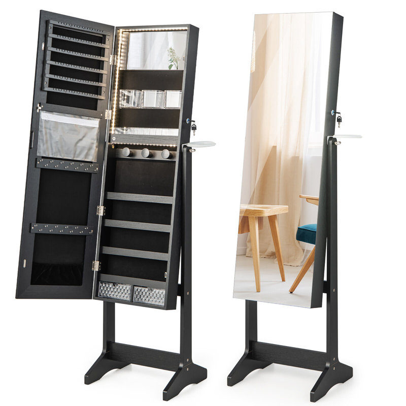 Armoire à bijoux Winston Porter, Noir