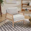 Wood Frame Upholstered Armchair Accent Chair-2049320926-2049320924
