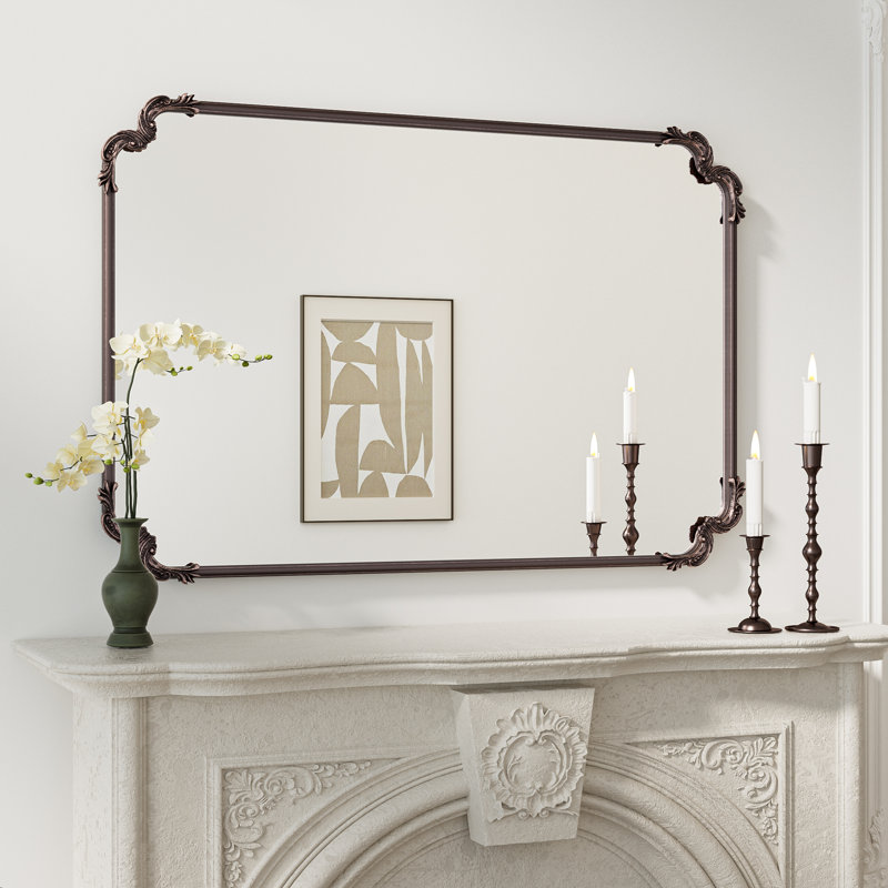 Miroir d'appoint Genan, 48 po x 32 po, Bronze Antique