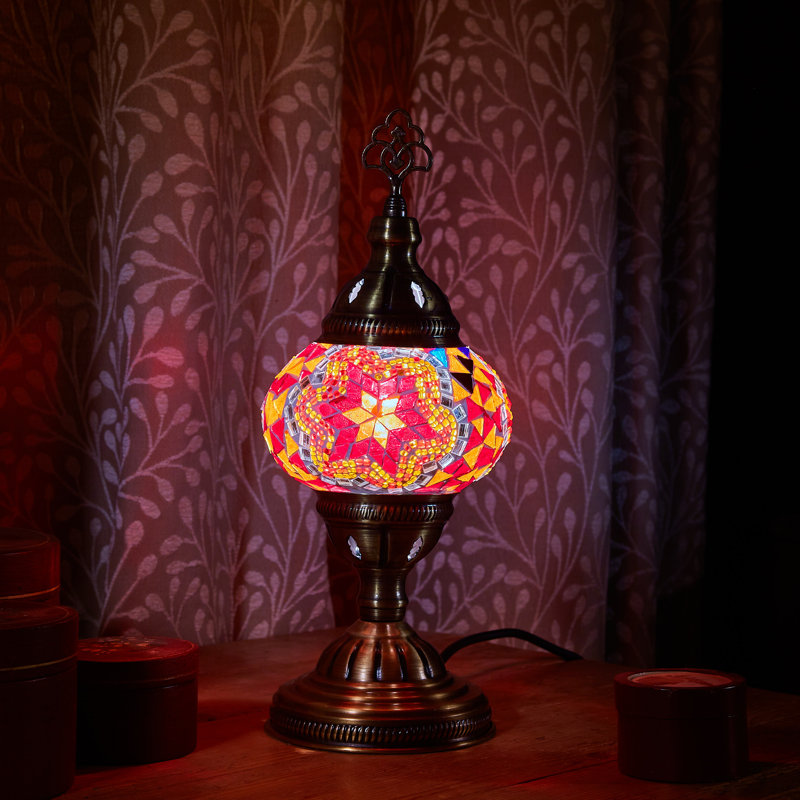 Karlie Metal Lighting Lamp, Red/Orange