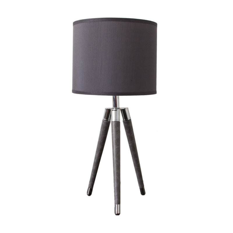 Lampe trépied 26,75 po Molinari, Gris, Gris, H 26,75 po x l 12 po x P 12 po