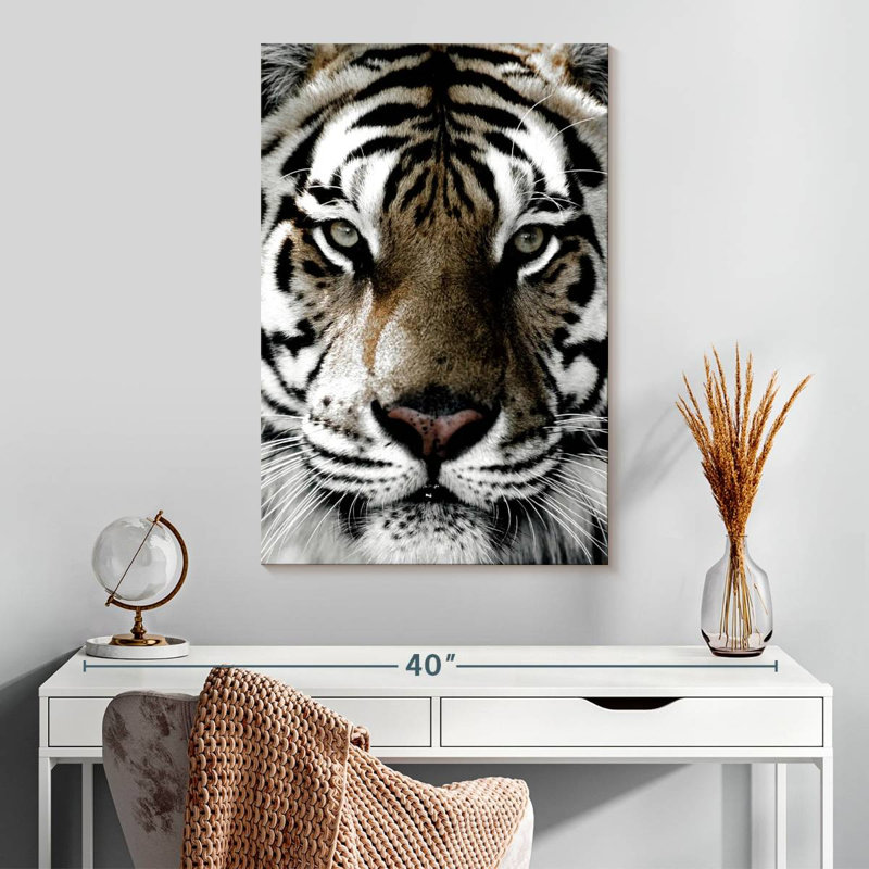 Brampt White Tiger Gaze, 30" H x 20" W