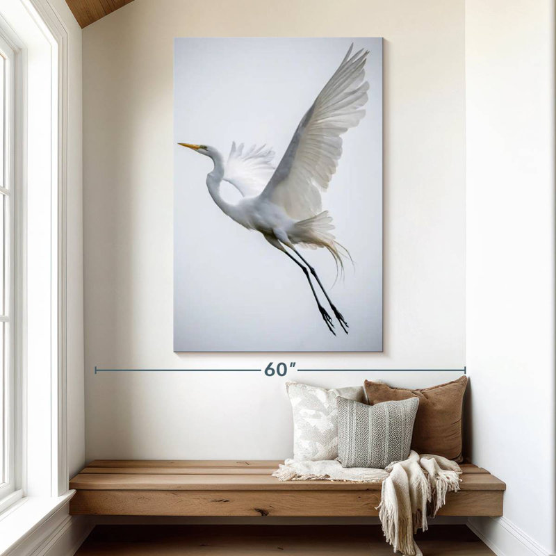 Brampt Angelic Great Egret, 51" H x 34" W