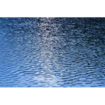 Blue Rippled Water by Dimitris66 - No Frame Print on Canvas