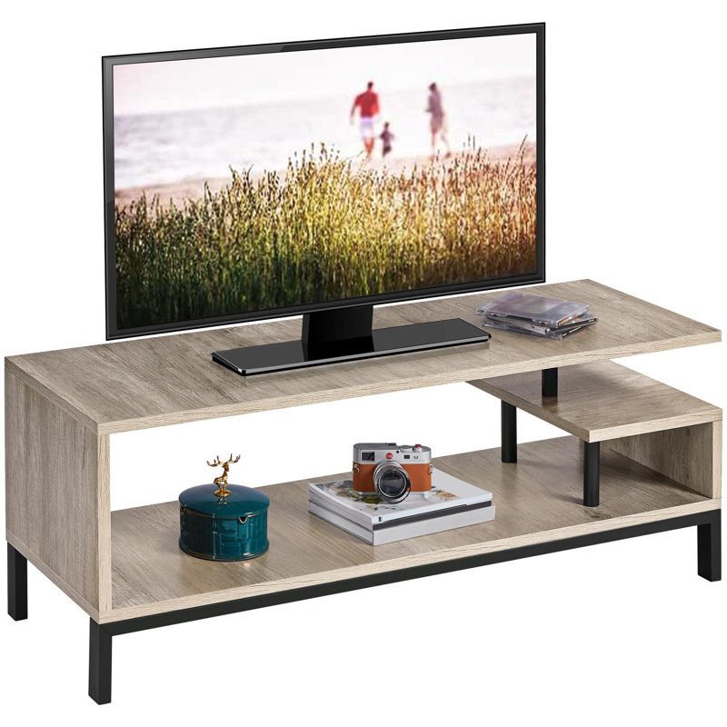 Roeville Unfinished TV Stand for TVs up to 55", Grey