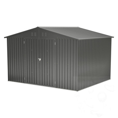 Outdoor Storage Shed With Lockable Doors