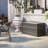 Suncast 73 Gallon Water Resistant Deck Box in Stoney