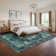 Mcquay Oriental Machine Washable Area Rug for Living Room Non-Slip Vintage Carpet with Rubber Backing for Bedroom Hallway Dining Room Kitchen Office Farmhouse