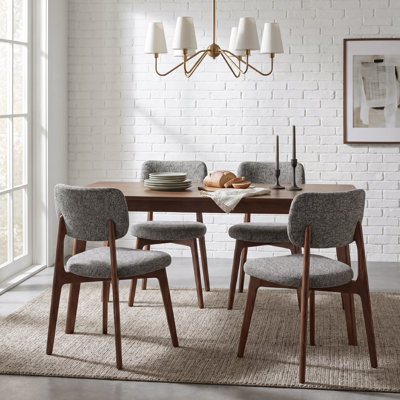 Upholstered Solid Wood Dining Chair Side Chair