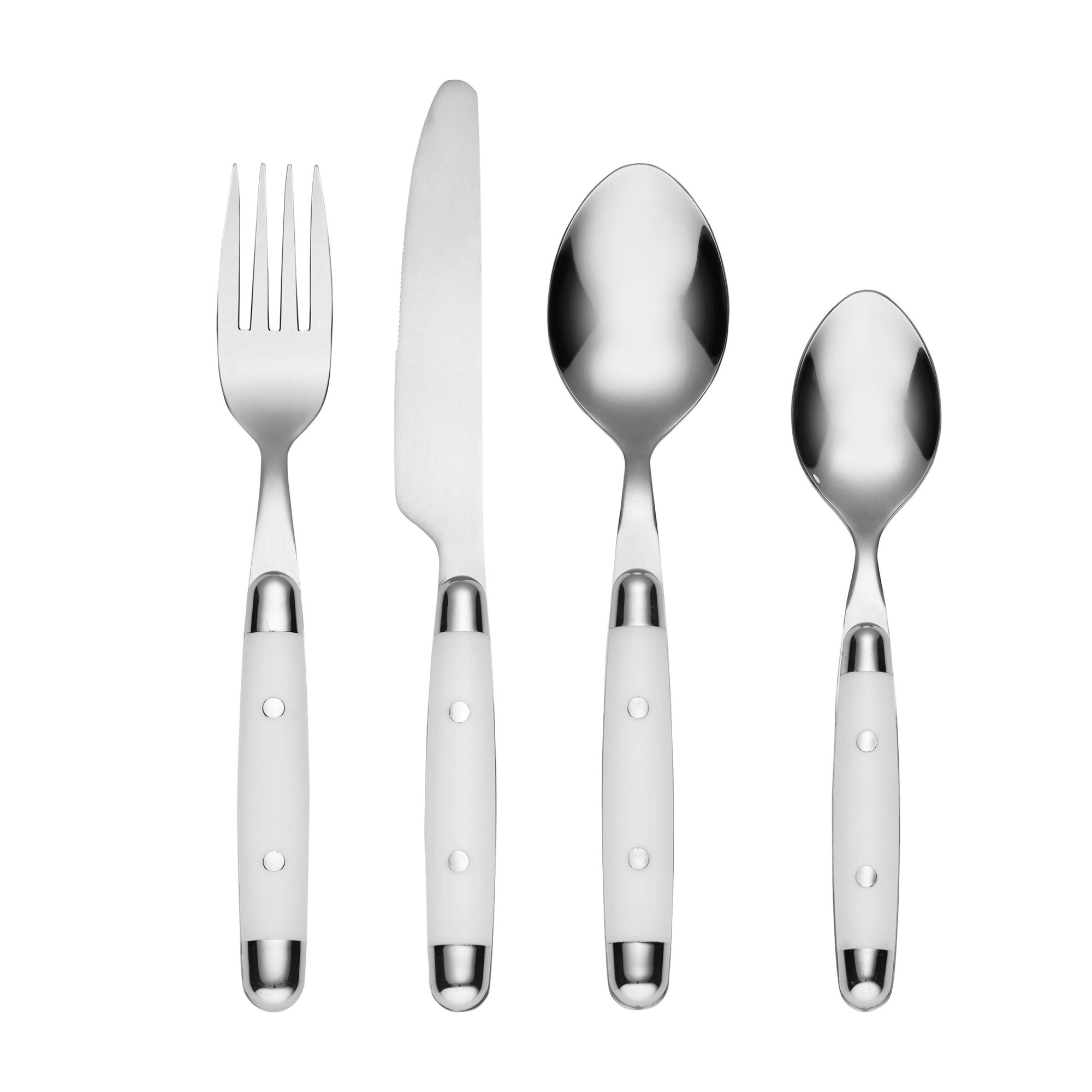 Jubilee 20 Piece Flatware Set, White