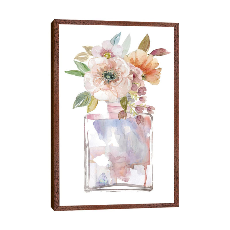 Mini Bouquet II by Carol Robinson - Print on Canvas, 101.6 cm H x 66.04 cm W, Classic Brown Wood Framed