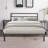 Queen Size Metal Bed Frame With Headboard