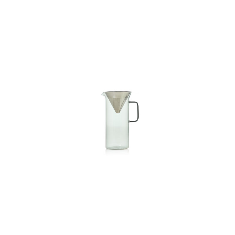 Cafetière Adhoc Impact Vers Over en verre gris 33 oz, 32 tasses