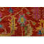 Tapis oriental en laine rouge moderne noué à la main 9 pi 2 po x 11 pi Anatolia