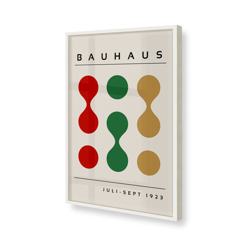 Formes du Bauhaus réinventées, Cadre simple blanc opaque, H 17 po x l 13 po